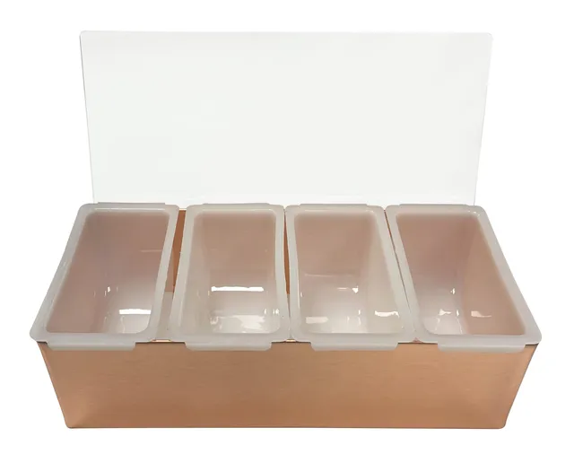 mezclar-condiment-holders-bac-4-cases-inox-cuivre image 1