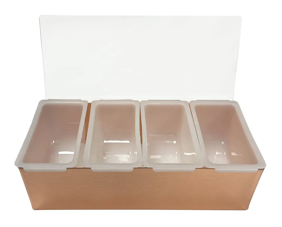 mezclar-condiment-holders-bac-4-cases-inox-cuivre image 1