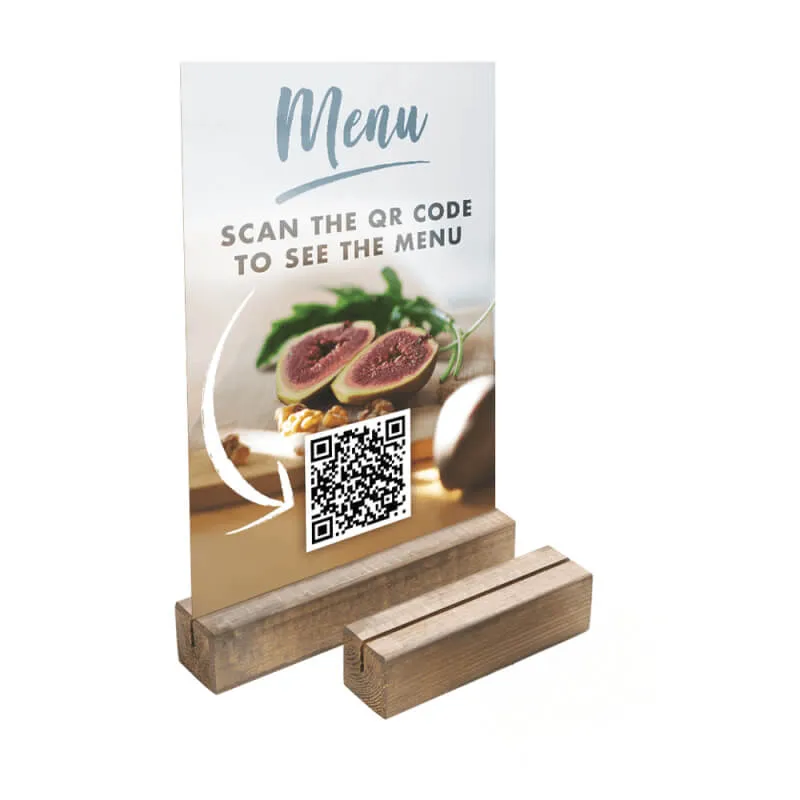 mezclar-display-boards-porte-menu-bois-a5-lot-de-5-rustique image 1