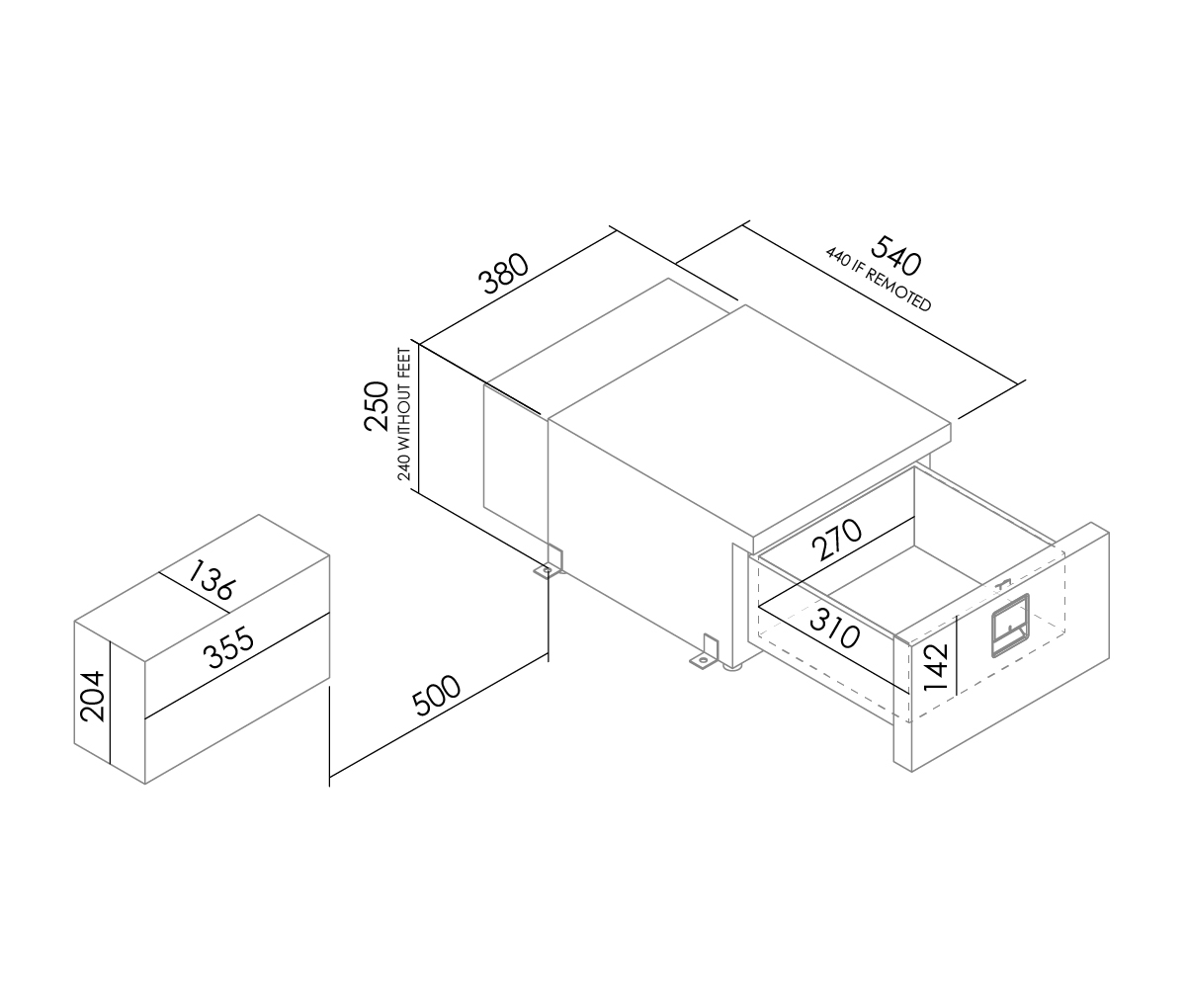 indel-b-marine-drawer-16-silver-frigo-tiroir-16l-6-c image 2
