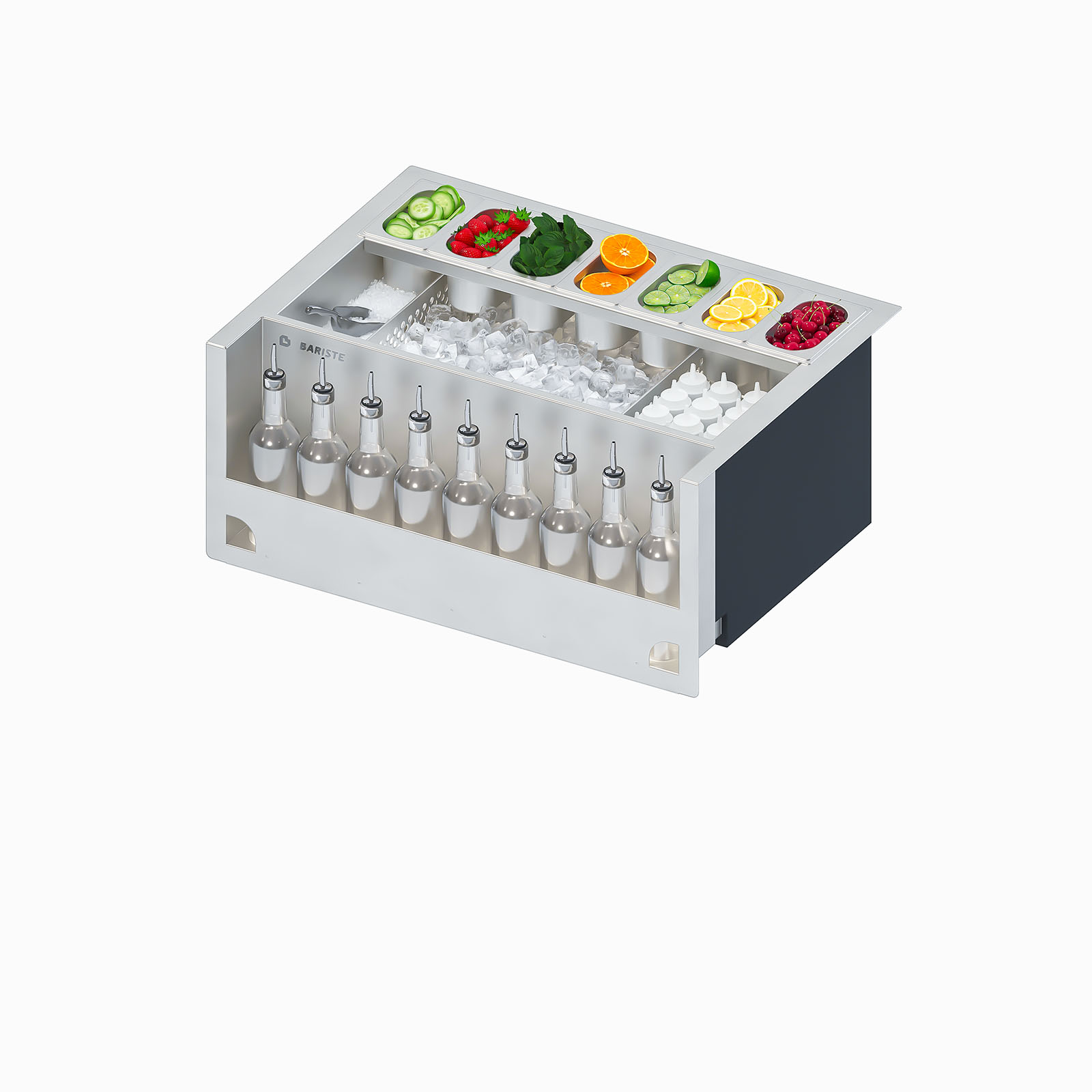 bariste-station-cocktails-mini-station-encastrable-inox image 1