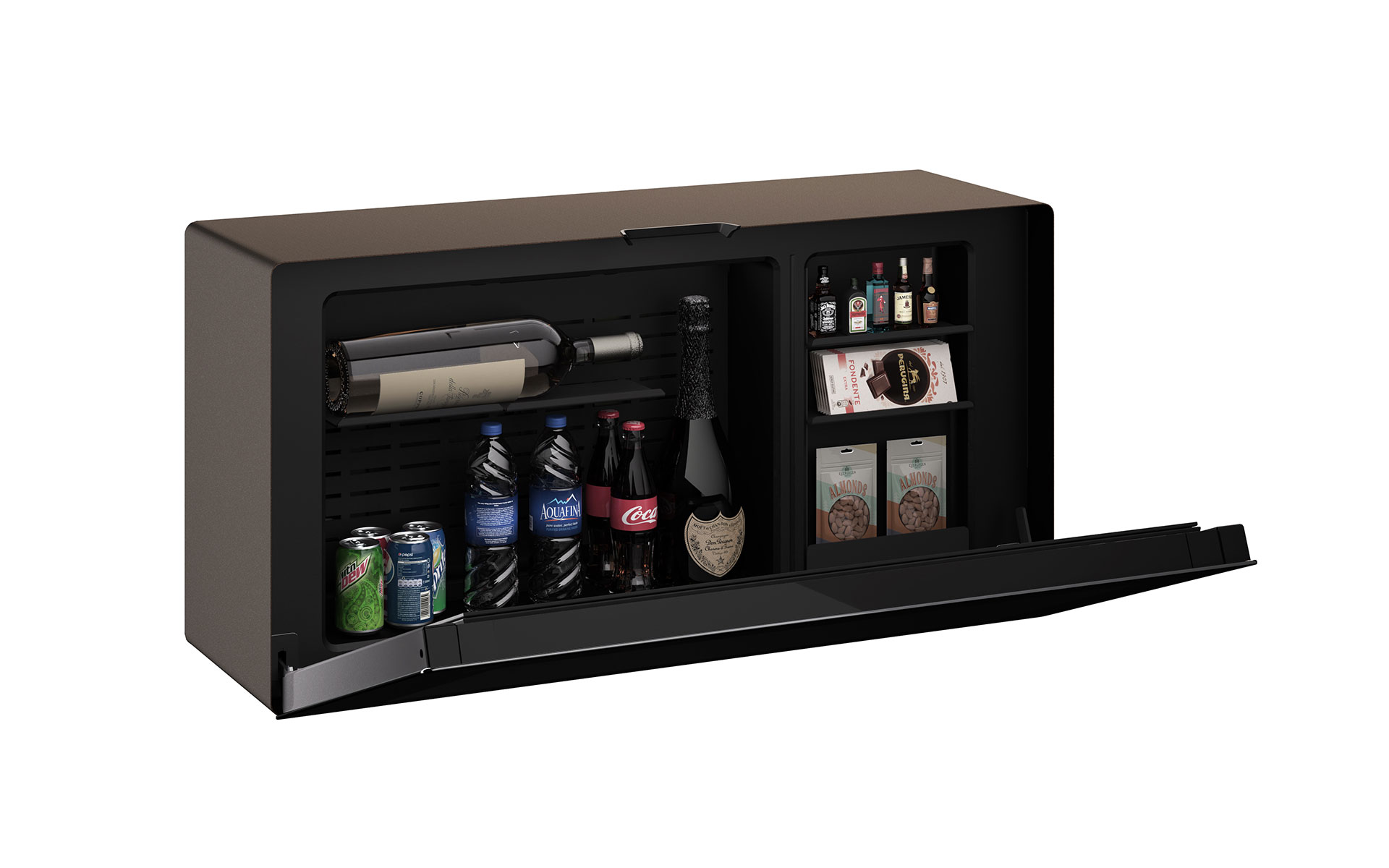 indel-b-hospitality-horizon-minibar-suspendu-porte-verre image 3