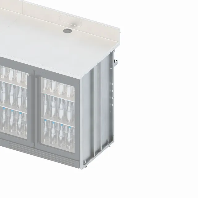 bariste-options-jambage-plan-de-travail-inox-900-mm-simple image 1