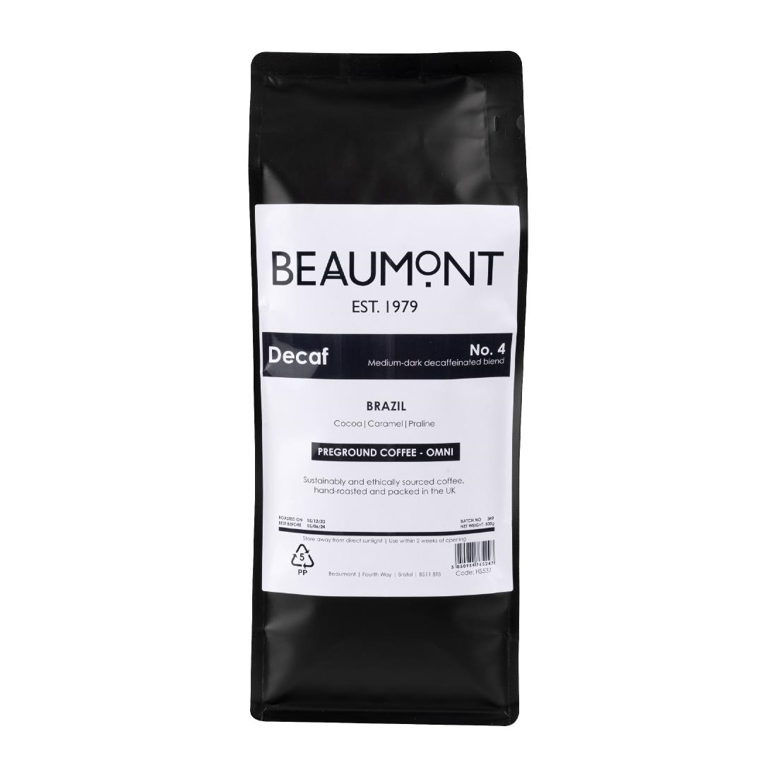 mezclar-barista-tools-beaumont-no-4-caf-moulu-d-caf-in-500-g image 1