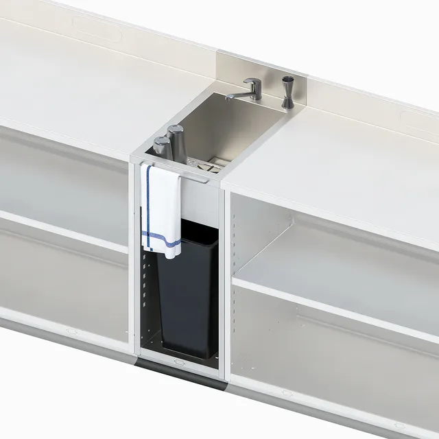 bariste-zone-production-module-vier-rinceur-inox image 1
