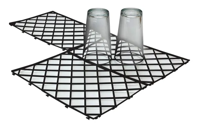 beaumont-tapis-de-bar-noir-verres-lot-de-10-antid-rapant image 1