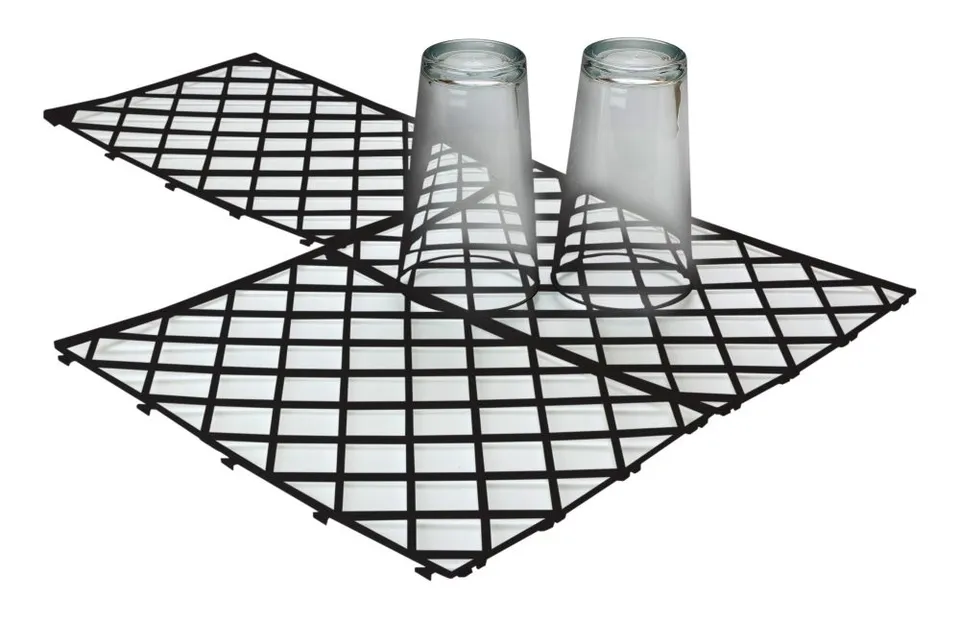 beaumont-tapis-de-bar-noir-verres-lot-de-10-antid-rapant image 1