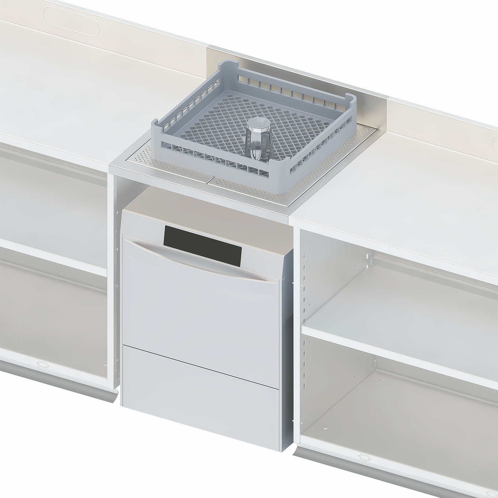 bariste-zone-nettoyage-plan-de-travail-gouttoir-inox image 1