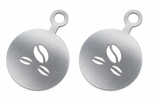 mezclar-barista-tools-pochoir-caf-grain-inox-lot-2 image 1