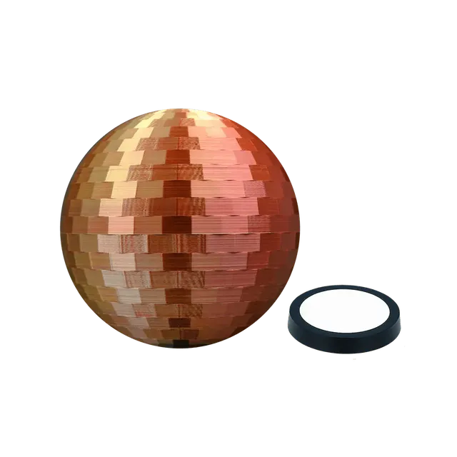 flavour-blaster-cloches-disco-ball-cloche-cocktail-cuivre-dor-led image 1