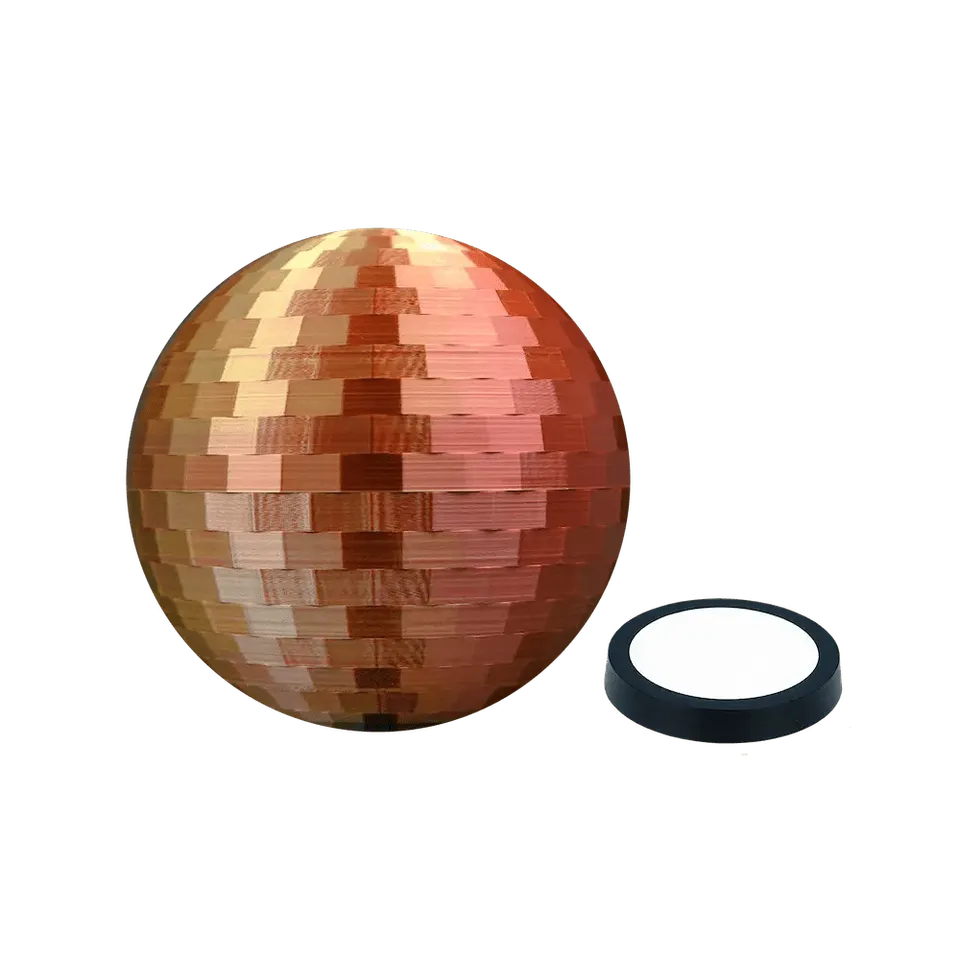 flavour-blaster-cloches-disco-ball-cloche-cocktail-cuivre-dor-led image 1
