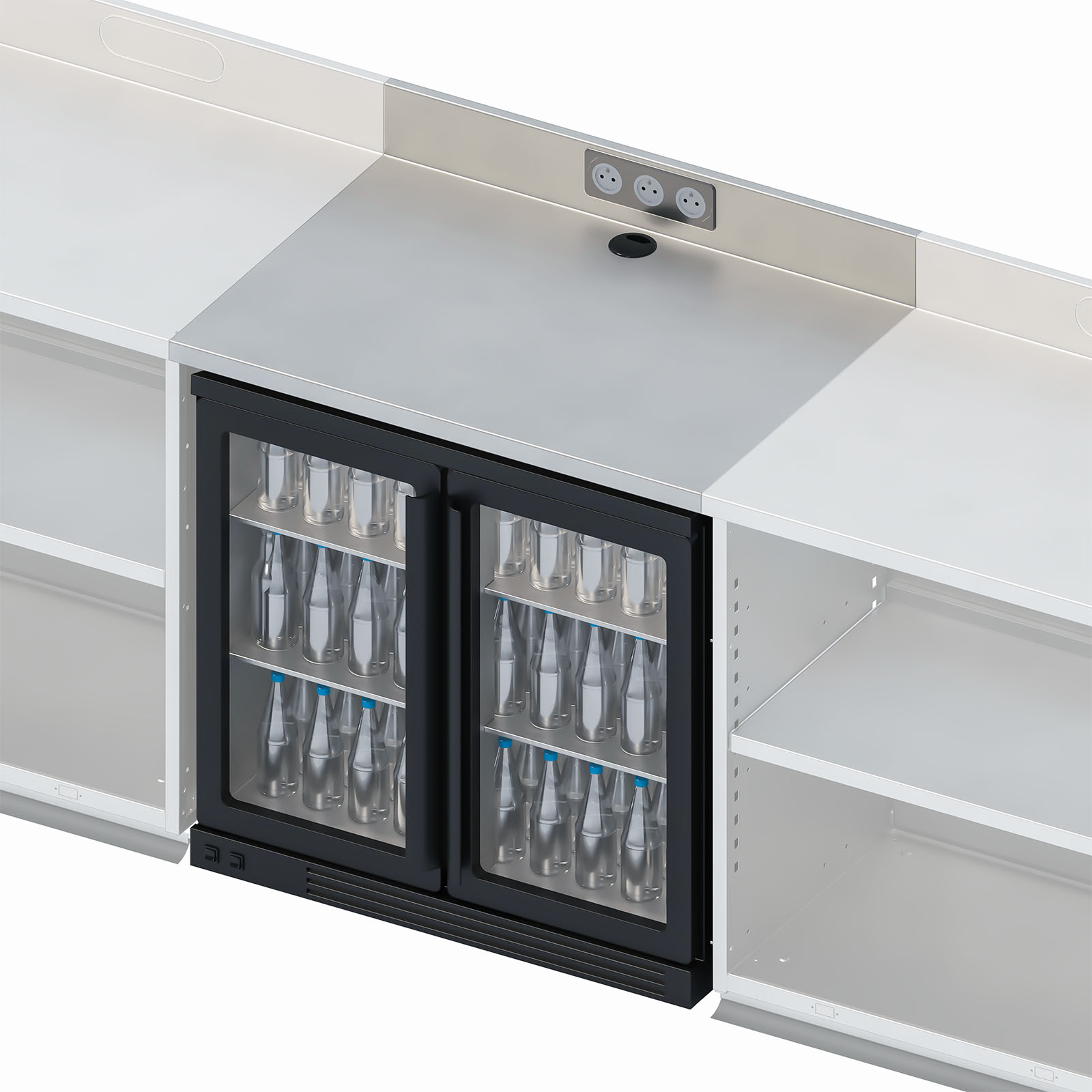 bariste-zone-stockage-plan-de-travail-suspendu-meuble-bar-inox-650 image 1