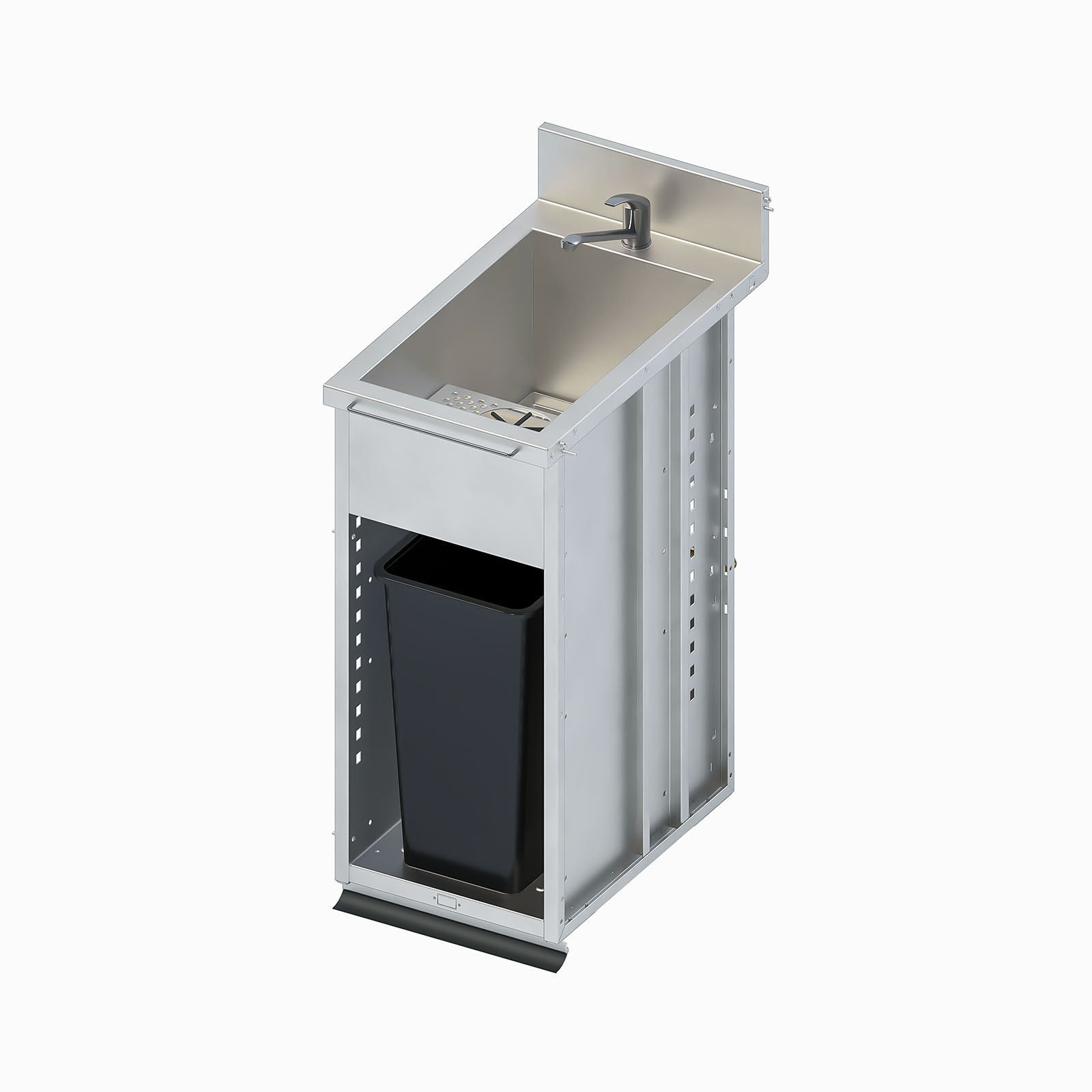 bariste-zone-production-module-vier-rinceur-inox image 2