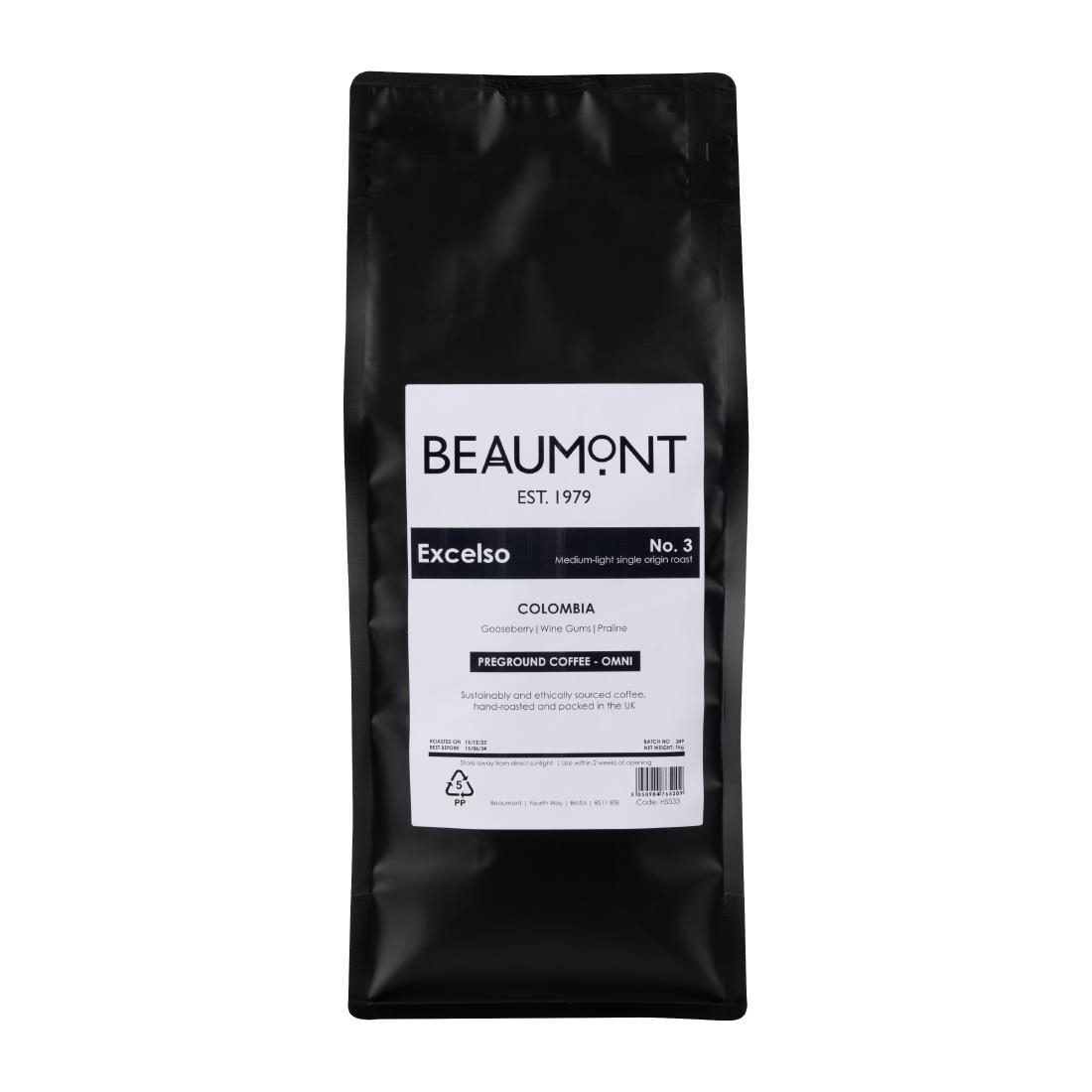 beaumont-no-3-caf-moulu-excelso-1kg-fruit image 1