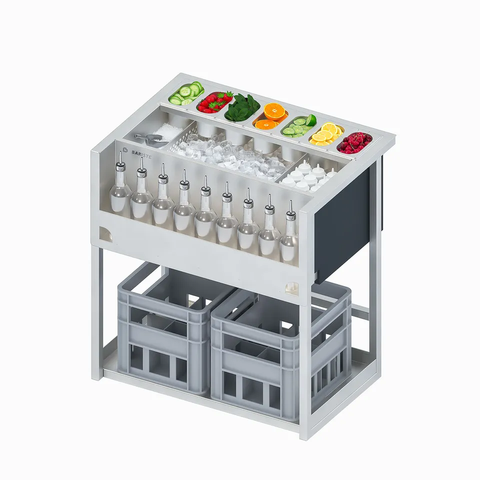 bariste-mini-station-cocktails-pose-libre-station-inox-835-mm image 1