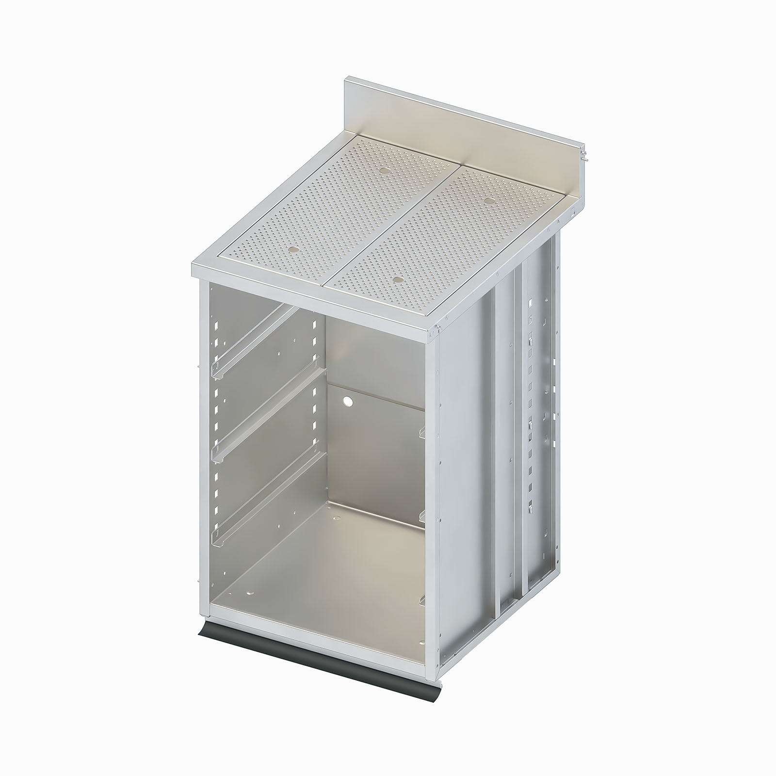 bariste-zone-nettoyage-meuble-rack-verres-inox-4-paniers image 2