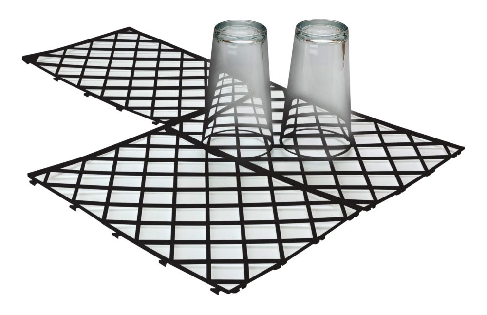 beaumont-tapis-de-bar-noir-verres-lot-de-10-antid-rapant image 1