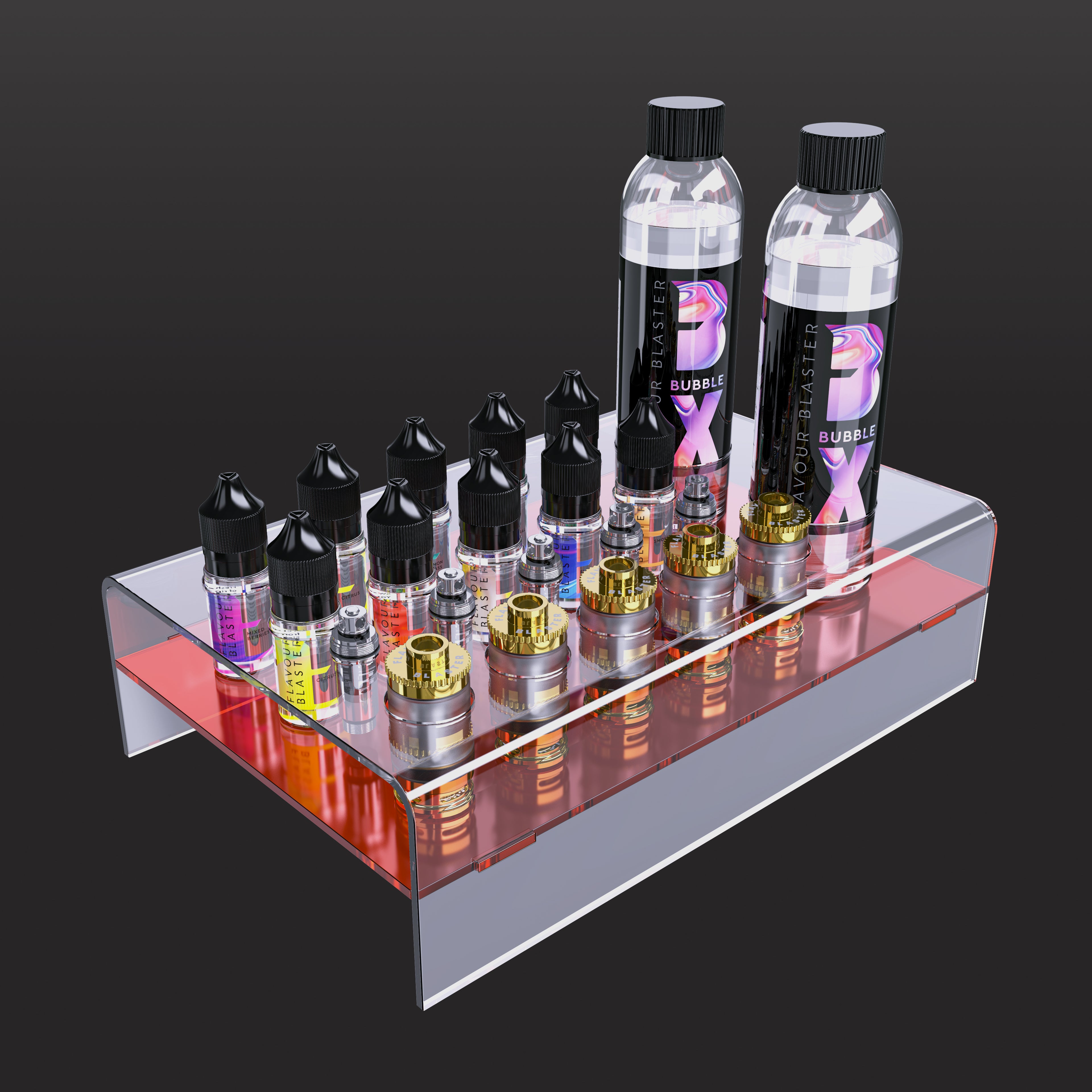 flavour-blaster-trays-plateau-rangement-bar-rouge image 1
