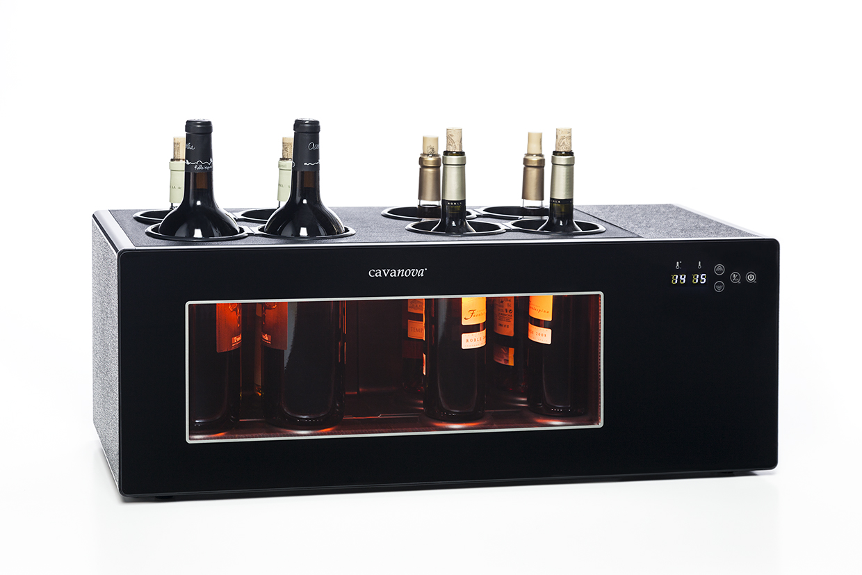 cavanova-ow8cd-refroidisseur-vin-8-bouteilles-double-temp-rature image 2
