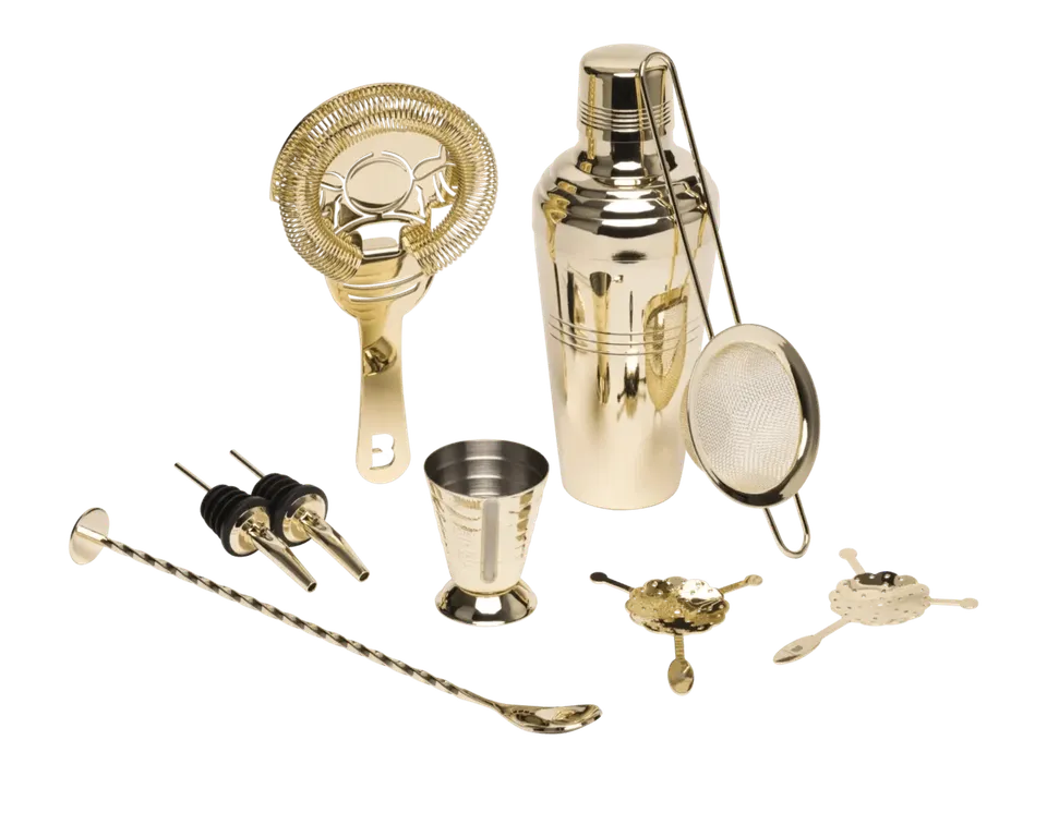 flavour-blaster-glasswares-cocktail-kit-shaker-or-8-pi-ces image 1